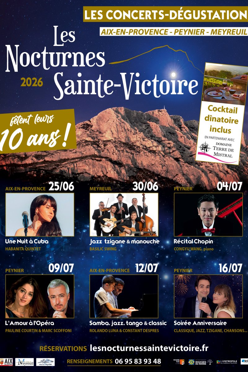 Affiche du Festival des Nocturnes Sainte-Victoire