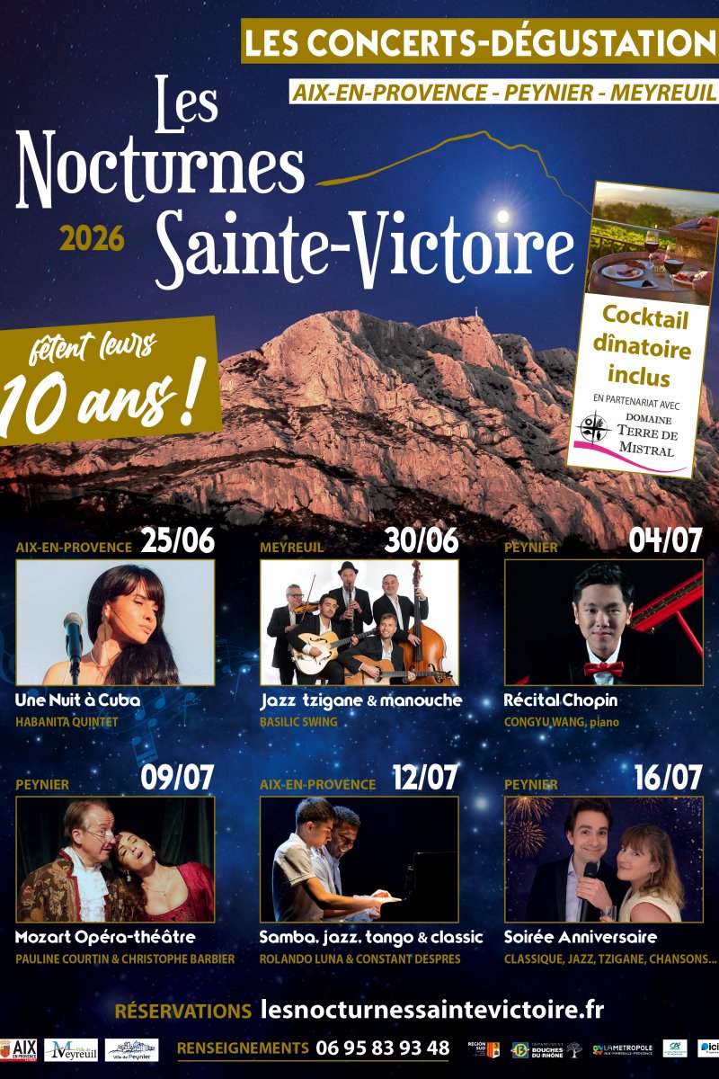 Affiche du Festival des Nocturnes Sainte-Victoire